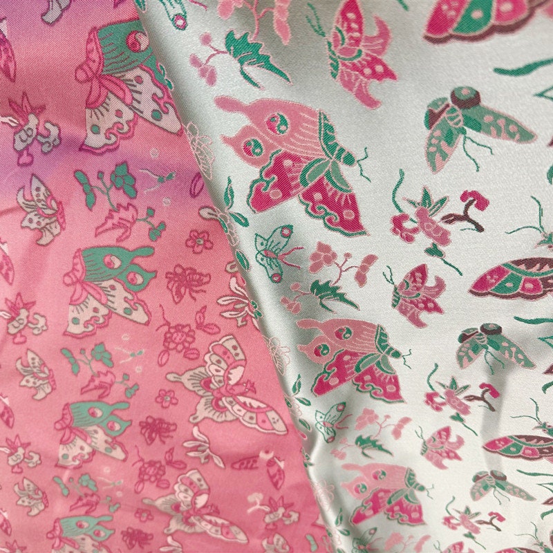 Butterfly Jacquard Brocade Fabric: 59"W Rayon Blend, Sewing & Upholstery