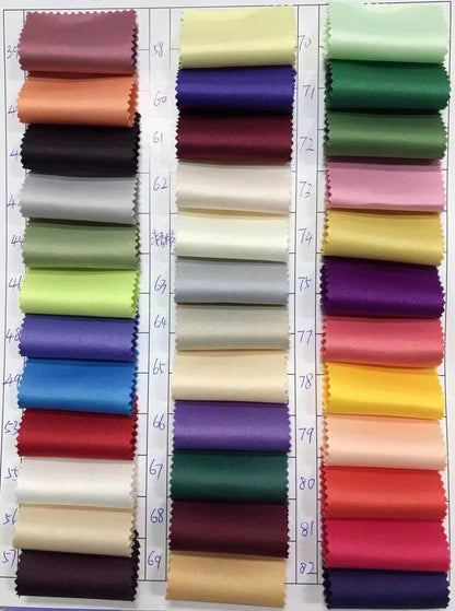 Tissu satiné mat épais : 150 cm de large, 120 couleurs unies, mariage et cosplay