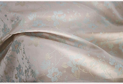 Floral Chinese Brocade Fabric: Rayon Jacquard, 55" Wide