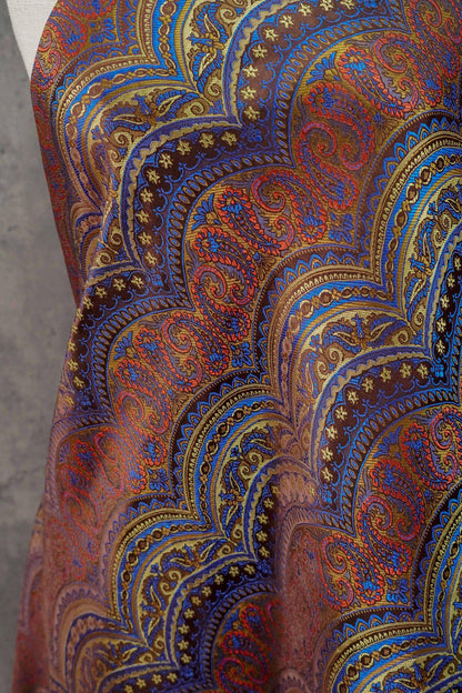 European Artistic Paisley Jacquard Fabric ��� Luxury Upholstery & Fashion Texti"Wide