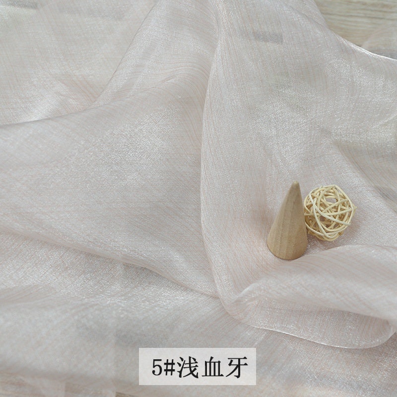 Striped Organza Fabric: 59" Ethnic Style Costume & Decor