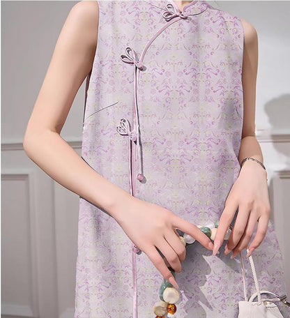 Tissu brocart floral rose et violet : 59 pouces, motif floral zen, pour ameublement