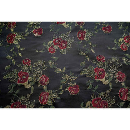 Gold Thread Rose Jacquard Fabric: 3D Texture Upholstery, Costume, Decor - 63" Wide