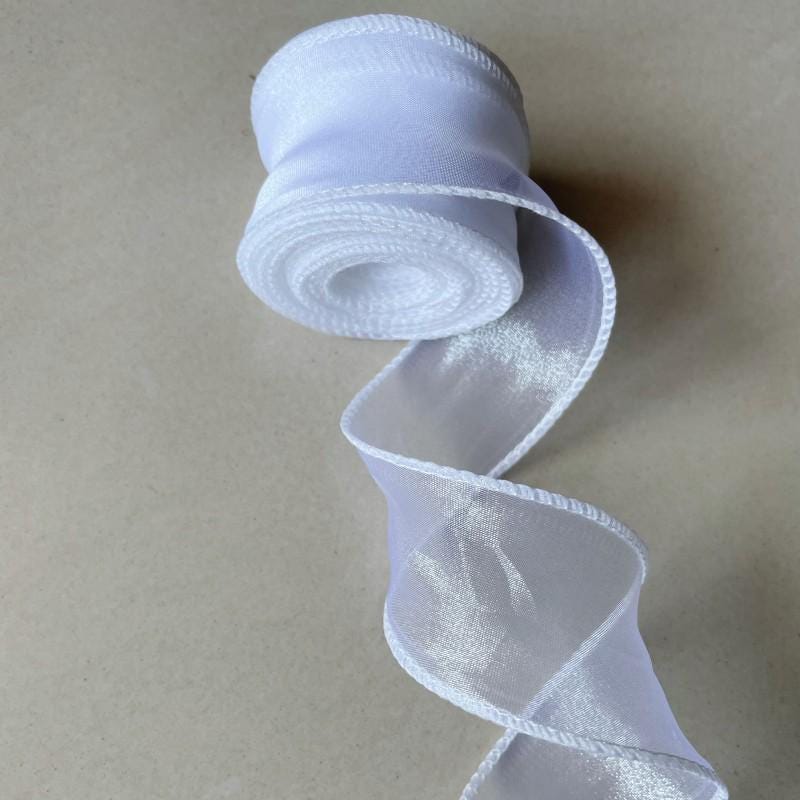 Ruban organza queue de poisson : 4 cm de large, 9 mètres de tissu à faire soi-même