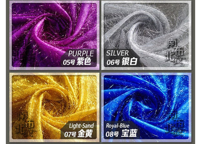 Metallic Thread Fabric: Gold Polyester Blend, Costume & Decor - By The Meter