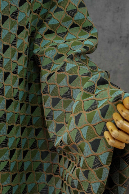 Fashion Geometric Fish Scale Jacquard Decorative Fabric ��� Quilting & Crafting Materi" Wide
