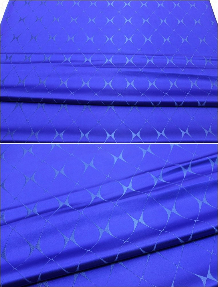 Lattice Brocade Fabric: Silk Rayon Blend, 29.5" Wide