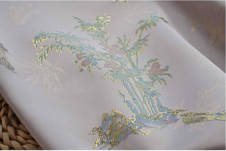Gold Thread Jacquard Fabric: 3D Texture Upholstery, Costume, Decor - 59"W