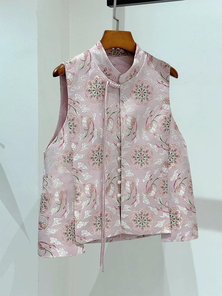 Mongolian Bada Rayon Fabric: Tibetan Caisson Pattern, 59"W