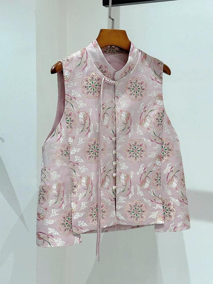 Mongolian Bada Rayon Fabric: Tibetan Caisson Pattern, 59"W