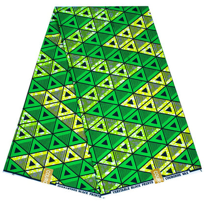 African Ankara Wax Print Fabric: Vibrant Colors, 6 Yards