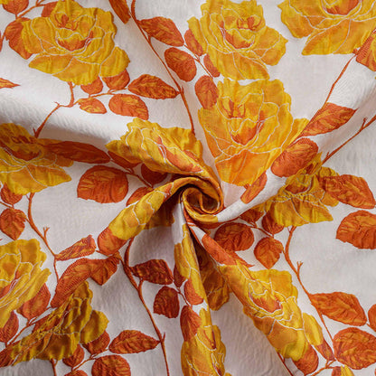 Embossed Rose Jacquard Fabric ��" Fashion Gown & Coat Material