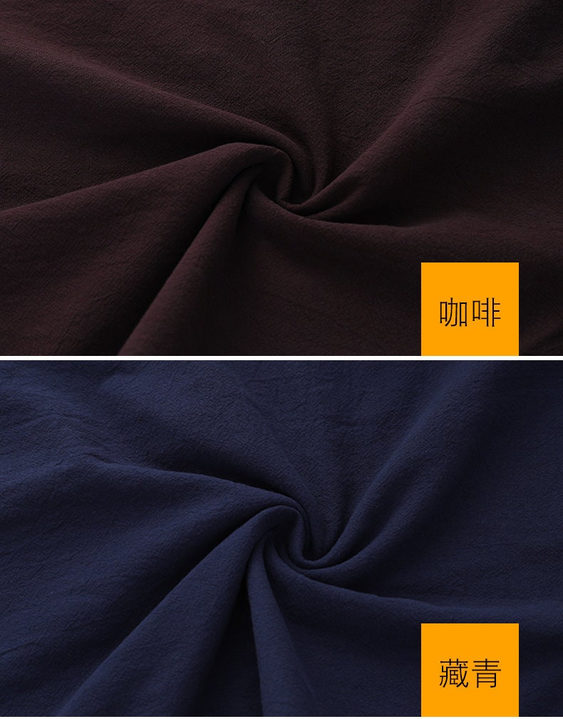Softened Linen Cotton Blend Fabric: 55"W Stonewashed Quilting Material