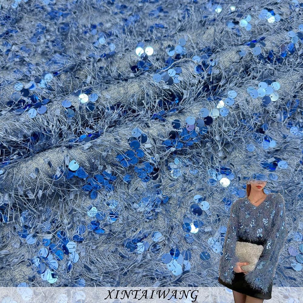 Fragrant Velvet Sequin Fabric | 51" Wide, Polyester