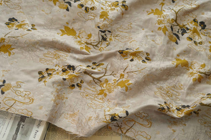 Cloud Jacquard Fabric: 3D Relief Polyester Nylon Blend, 55" Wide