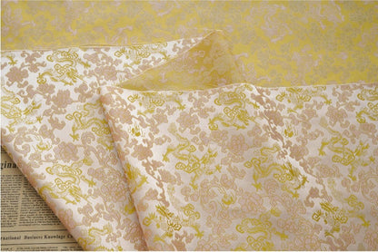 Flying Dragon Brocade Fabric: 59"W Rayon Chinese Robe Material