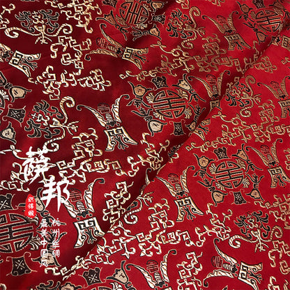 Floral Jacquard Brocade Fabric: Chinese Style Dress/Curtain Material
