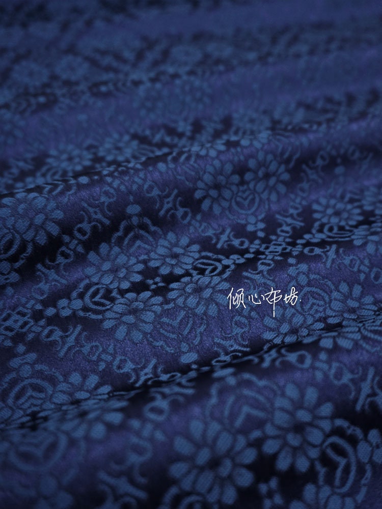 Rhombus Brocade Satin Fabric: Hanfu Cheongsam Costume Material