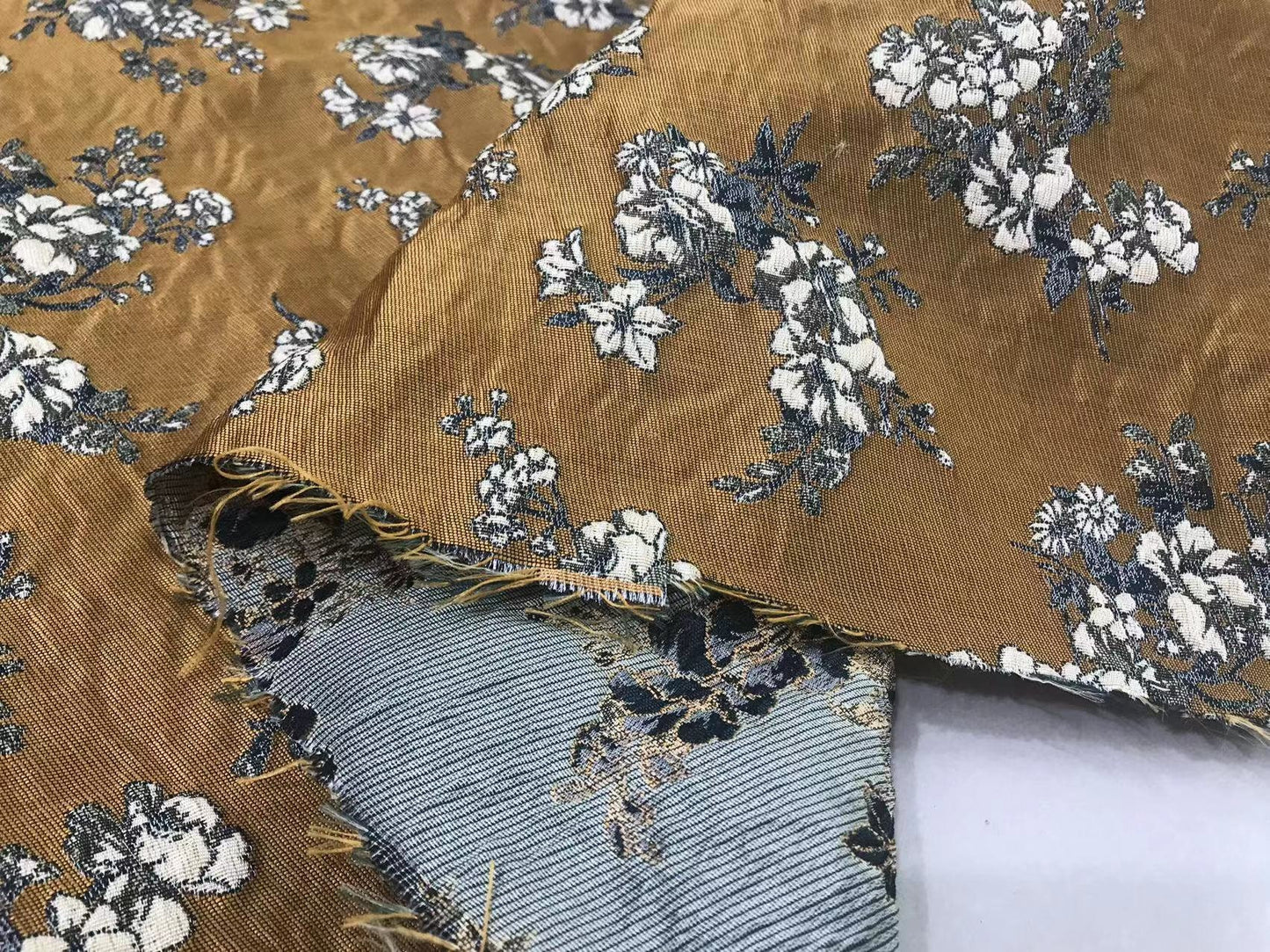 Mud Jacquard Fabric: 3D Oil Painting Texture, Yarn-Dyed (63"W)