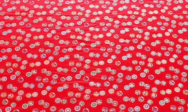 Floral Silk Brocade Fabric: 57"W Rayon Damask, Sewing Material