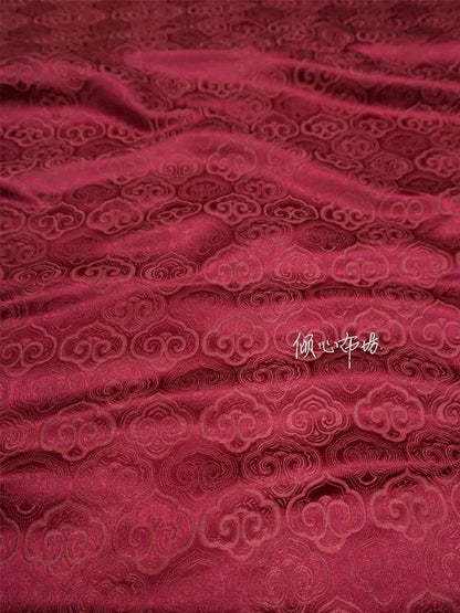 Cloud Brocade Fabric: Silk Rayon Jacquard, Costume Dress Material