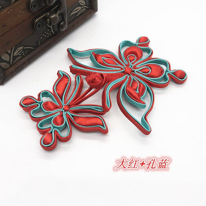 Boutons en satin à nœud papillon : attaches décoratives pour cheongsam