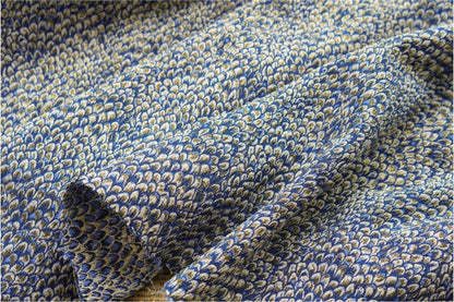 Metallic Damask Jacquard Fabric: 3D Fish Scale Texture, 53" Wide