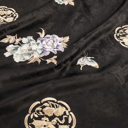 Floral Damask Embroidery Fabric: 59���W Cheongsam Dress Ma