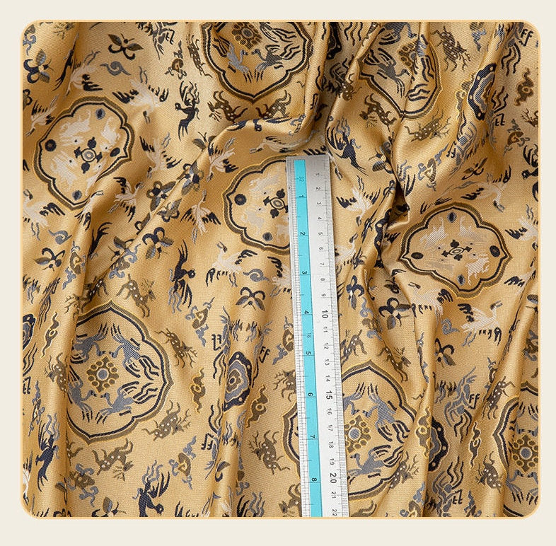 Forbidden City Brocade Fabric: 59" Wide Silk Rayon Blend