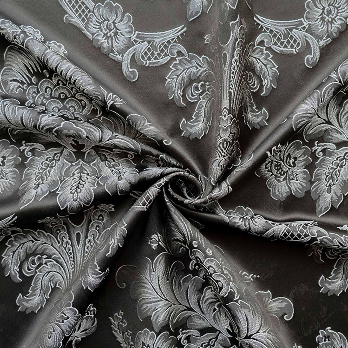 Embossed Rose Jacquard Fabric ��" Wide Polyester Blend