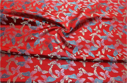 Butterfly Brocade Fabric: Silk Rayon Jacquard, Home Decor Cloth