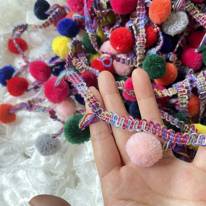 Colorful Pom Pom Trim: Shabby Chic Tassel Lace, DIY Decor - Poppylollipop