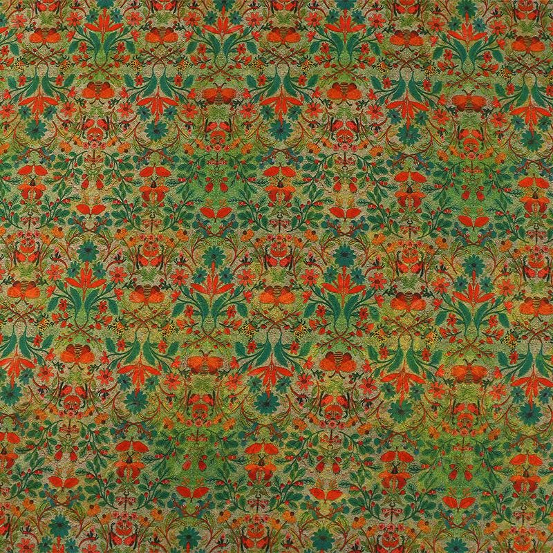 Floral Rayon Blend Fabric | Spring Trail Print, 59"W