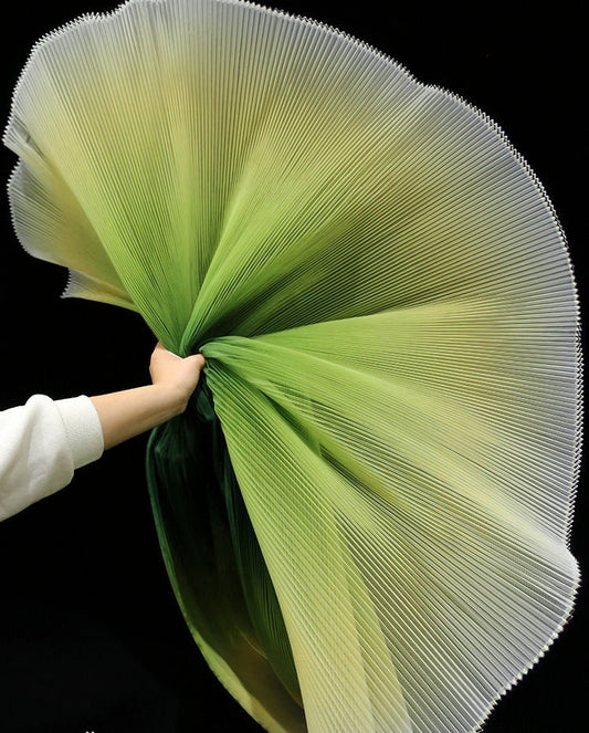 Pleated Organza Fabric: 59" Wide Stiff Texture Polyester