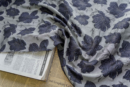 Gold Thread Floral Jacquard Fabric: Embossed 3D Bubble Design, 64" Wide