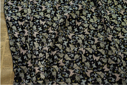 Butterfly Jacquard Fabric: 59"W Polyester Upholstery, Costume, Decor