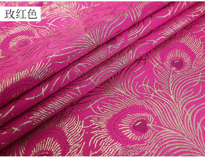 Peacock Tail Jacquard Fabric: 59" Wide Polyester Costume & Decor