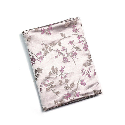 Vintage Floral Brocade Fabric: 29.5"W Silk Rayon Blend