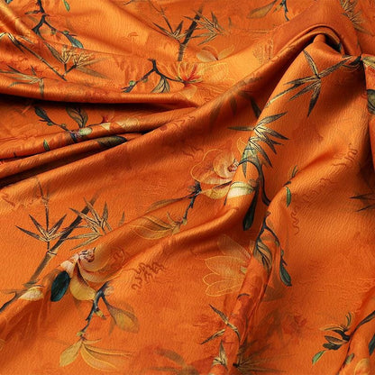 Magnolia Tea Silk Satin Fabric - 59" Wide - Upholstery & Costume