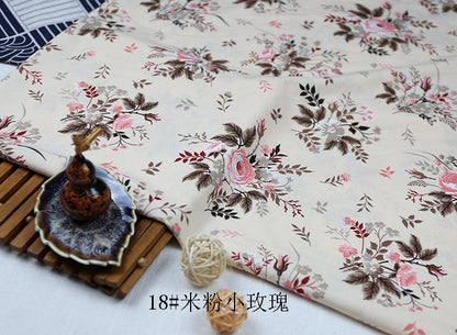 Floral Print Chiffon Fabric: Soft Polyester Satin, 59" Wide