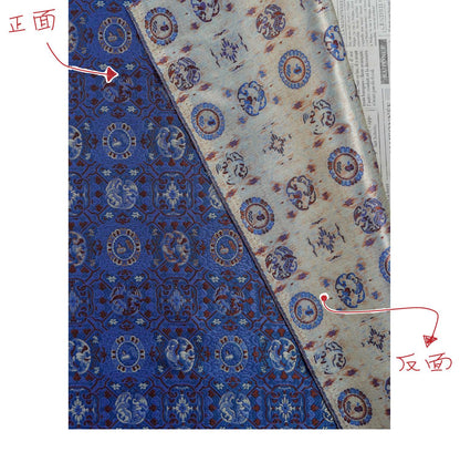 Tissu jacquard brocart Song, fil d'or, style tibétain, 165 cm de large