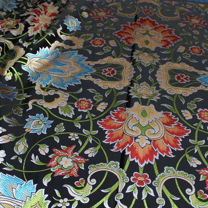 Floral Brocade Fabric: Chinese Mongolian Style, Upholstery & Sewing (29.5" Wide)