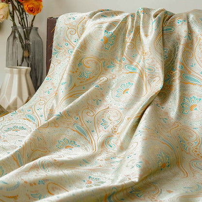 Tissu brocart Queue de Phénix : matériau de couture en rayonne de 150 cm de large