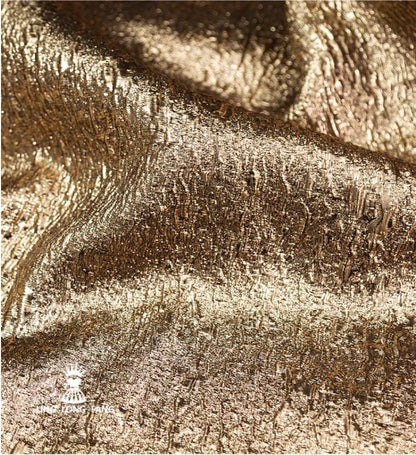 Tissu jacquard à fil doré métallisé : ameublement, costume, décoration en relief 3D (55 po L)