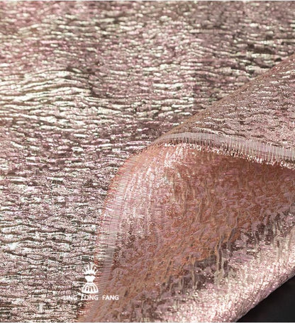 Tissu jacquard à fil doré métallisé : ameublement, costume, décoration en relief 3D (55 po L)