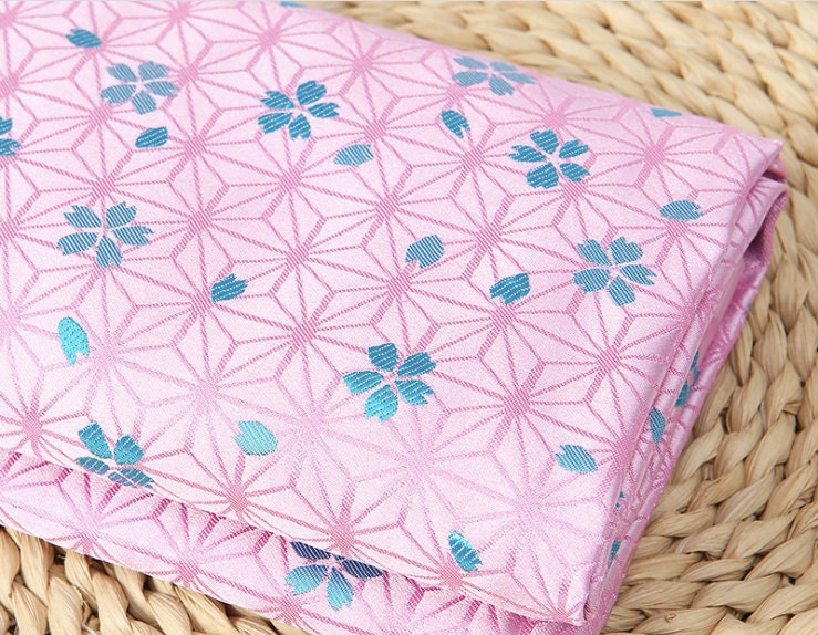 Brocade Fabric: Star Flower Damask, Japanese Wedding Fabric