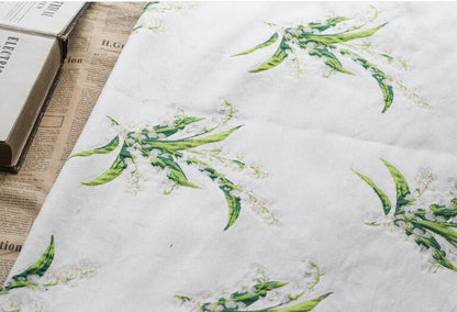Bell Orchid Jacquard Fabric: Floral Dress/Upholstery Fabric (By The Meter)