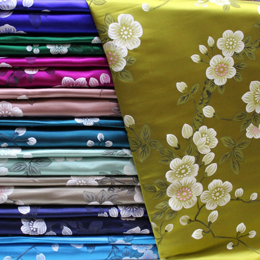 Plum Blossom Brocade Fabric: 29.5" Wide Chinese Jacquard