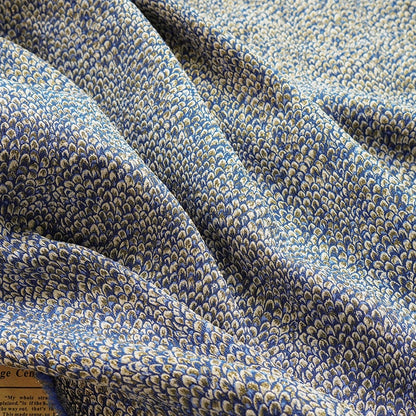 Metallic Damask Jacquard Fabric: 3D Fish Scale Texture, 53" Wide
