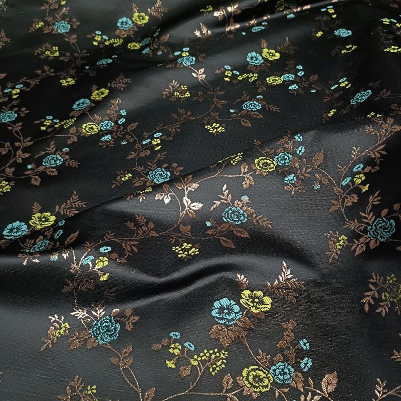 Silky Brocade Fabric: Chinese Cheongsam Costume Sewing Material